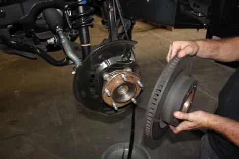 then remove brake rotor. 4.