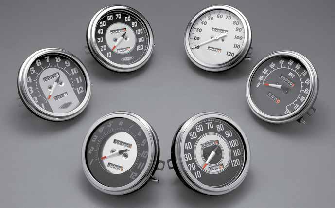 1946-47 1936-40 1962-67 1968-84 Late 1989Up 1956-61 1941-45 Mounting Hardware Included Motor Factory Speedometers Premium speedometers feature a quality glass lens, resettable trip mileage indicator,