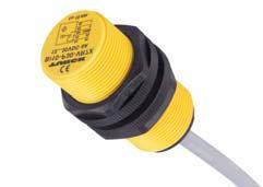 TURCK Inductive Sensors -Wire DC Low Temperature: -40 C P Barrel Low Temperature Sensors Plastic Barrel, Full Threading -Wire DC, Requires Remote mplifier 5-30 VDC Variable Resistance Output, NMUR