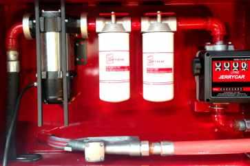 40L/min pump station with backup hand pump including filter, meter, hose, nozzle, 10m