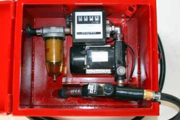pump station with water separator/dirt filter, water absorption filter,  220 volt pump
