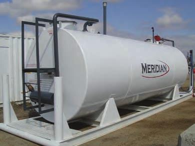35000 7700 gal 50000 11000 gal 61000 13418 gal larger capacity. Meridian has a great selection of double wall fuel tanks to meet your bulk storage needs.