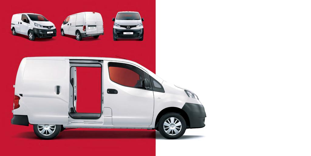 NV200 LOOKS AS GOOD ON THE ROAD AS IT DOES ON THE BOOKS First impressions are always important. The Nissan NV200 s sleek, contemporary styling creates one that shows you mean business.