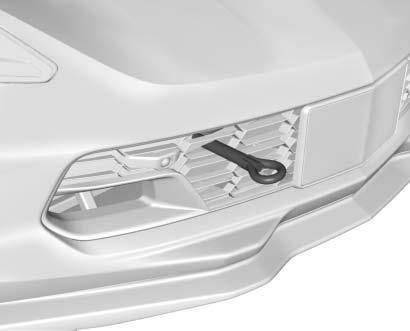 288 Vehicle Care Carefully open the cover in the fascia by using the small notch that conceals the tow eye socket.