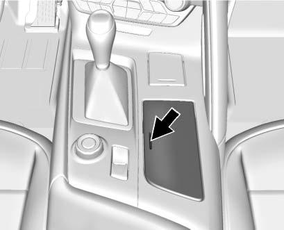 To open, press the button. If equipped, the glove box locks when Valet Mode is enabled. See Vehicle Personalization 0 124.