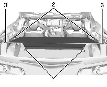 Attach the elastic loops on the four corners of the cargo cover to the hooks on the front and rear corners of the hatch.