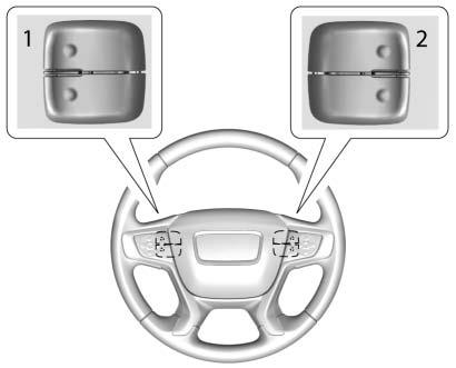 106 Instruments and Controls i : Press to decline an incoming call or end a current call. Press to mute or unmute the infotainment system when not on a call.