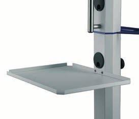 Since it is attached to a standard pole, its height is easily and infinitely variable within an adjustment range of