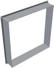 MultiMAXX HE Unit Data Dimensions and Weights Accessories Frame for wall connection As spacer for wall opening ZH.5100 Galvanized metal sheet B (mm) 491 587 875 C (mm) 451 547 835 Weight (kg) 2.6 3.
