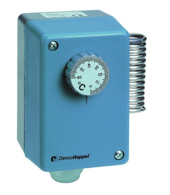 MultiMAXX HE Control and Regulation Systems Industrial Thermostat Industrial thermostat Measurement of room temperature, casing performed in aluminium die-cast / plastic with closed capillary system: