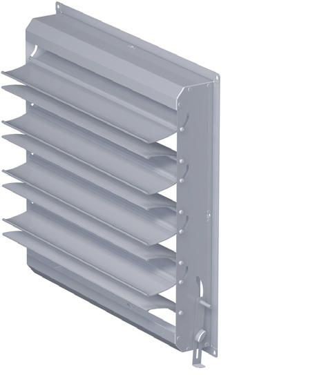 Unit Description Components MultiMAXX HE Outlets (wall) Secondary-air louvre As anodized aluminium air deflection fins can be adjusted separately, the secondaryair louvre (SAL), which has been