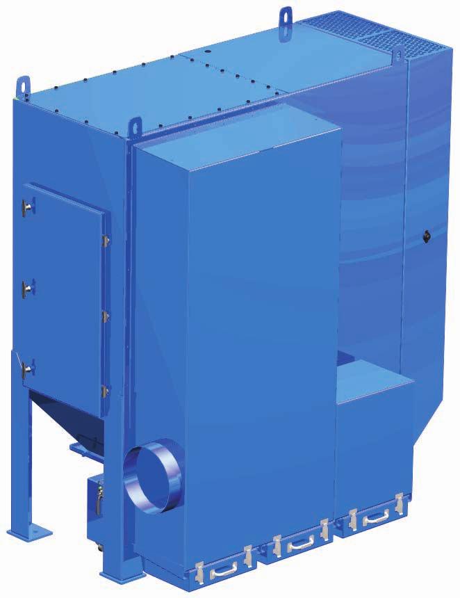 EASY CLEANING The Low-Inlet Box employs a dust removal concept that utilizes the velocity and physical properties inherent in the dust to