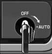 {CAUTION: If the air bag readiness light ever comes on when you have turned off the air bag, it means that something may be wrong with the air bag system.