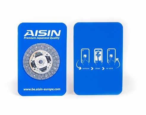GIVE-AWAYS AISIN Silicon bracelet AIS006 AISIN Car shade AIS007 Bracelet with logo stamp In own PMS color Material: