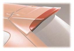 Unique aero design with larger air openings. Unpainted FRP can be painted in mono-tone or two-tone MAZDASPEED fashion.