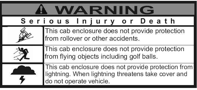 p. 2 of 14 NOTICE Cabs, blades, and general accessories add additional weight to the base vehicle. Deduct the accessory s total weight from the vehicle s rated capacity including driver and passenger.