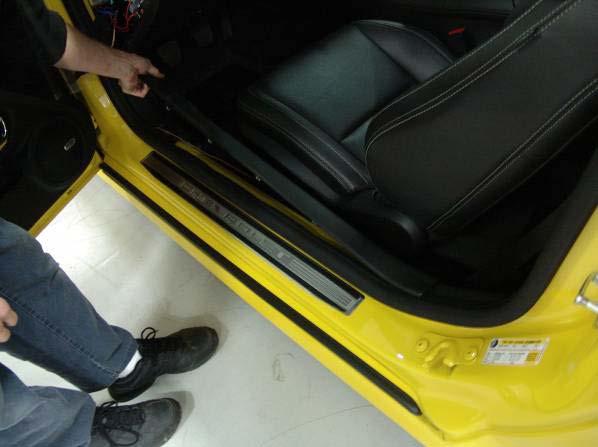 6. Remove driver s side sill plate with