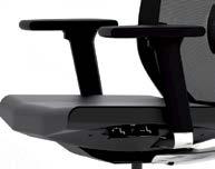 Upholstered backrest Seat and Synchro Atom mechanism ARMS The chair may be ordered without arms optionally.