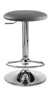 page 9 of 18 bars & barstools martini bar Gray metal rounded bar with frosted glass top and chrome legs 67 L 50 D 47 H Radius 76.