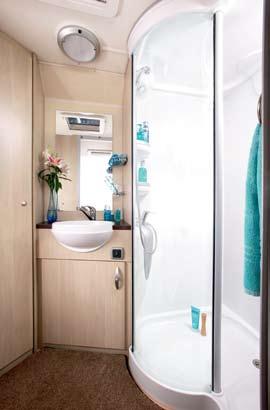 All washrooms feature a separate shower area or cubicle, an electric