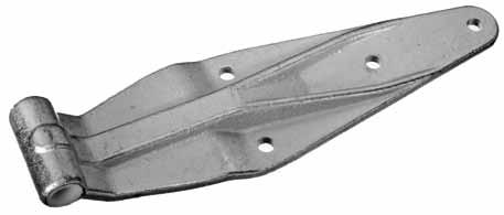CBF cannot be held responsible for the effects of corrosion on zinc plated parts Hinge Sets complete No. HNVN295/HSZP c/w Zinc plated nut & bolt comprising: wgt. 1.