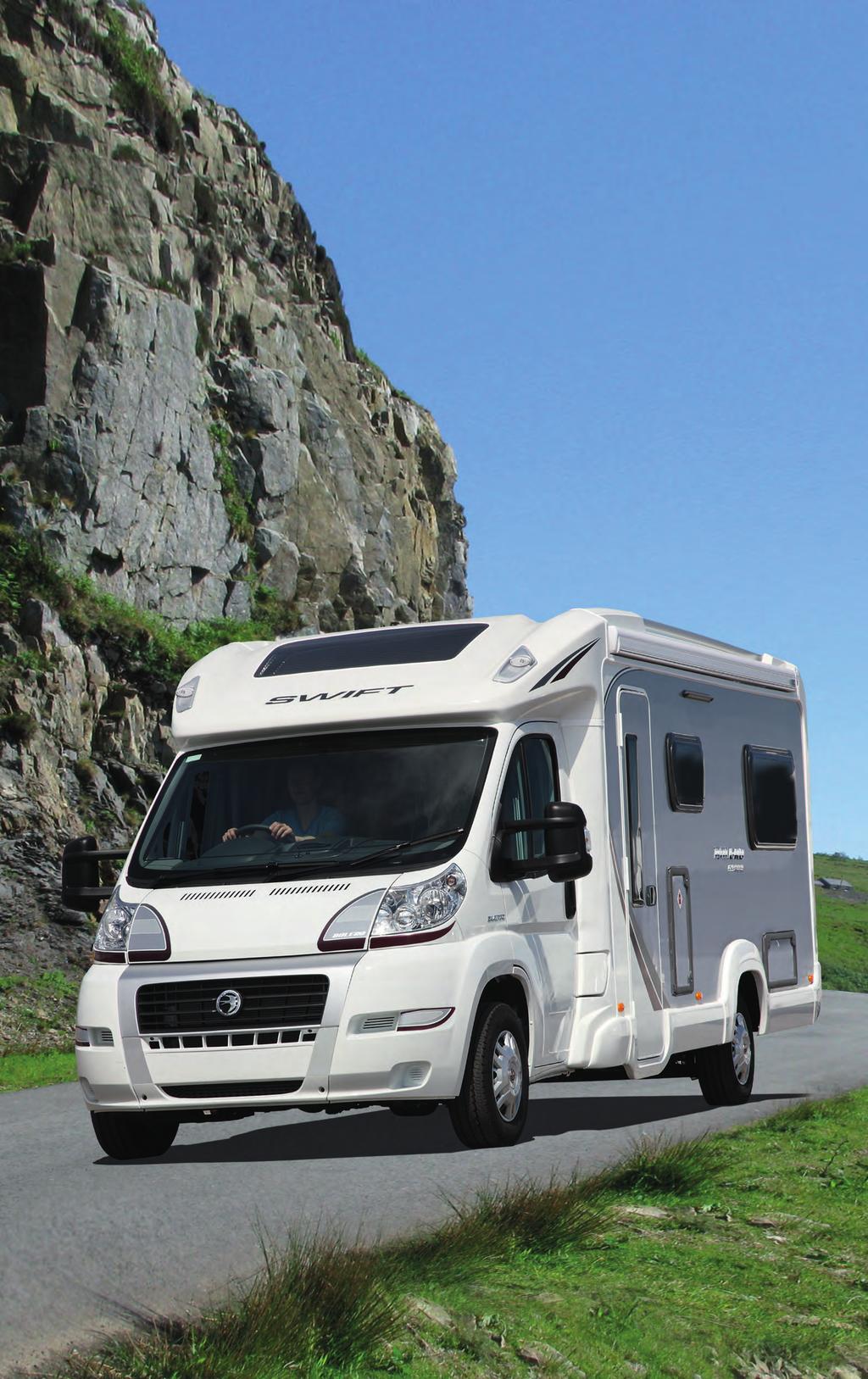 Motorhomes Swift Group Limited provides a three-year warranty on the coachbuilt element of the motorhome, see www.swiftmotorhomes.co.uk for more details.