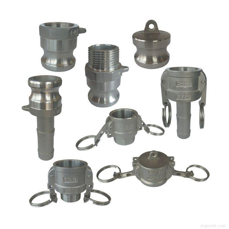 Aluminum & Ductile Iron Cam Fittings We stock a large selection of Aluminum and Ductile Iron cam fittings, gaskets, hose and clamps.