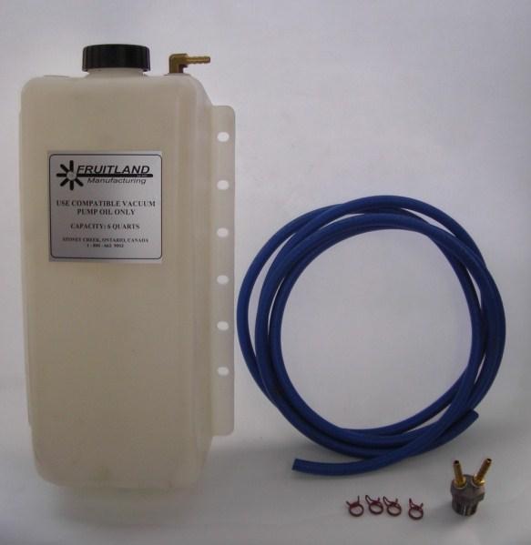 Auxiliary Oil Reservoir Kit P/N OR11 More than double the oil capacity of the reservoir provided on the pump, consider
