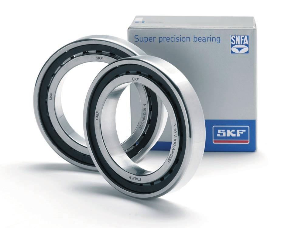 High-speed super-precision single row cylindrical roller bearings A Machine tools and other precision applications require superior bearing performance.