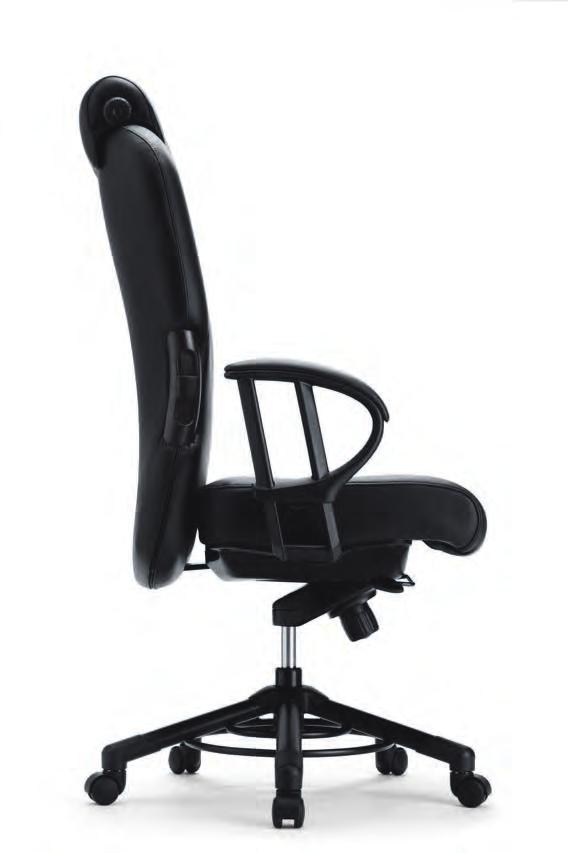 O665 The XXXL-series offers weighty personalities an office chair that fits.