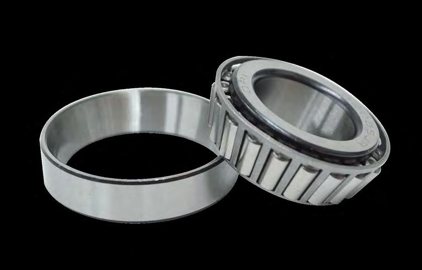 06 Tapered Roller Bearing Tapered roller bearings have tapered surfaces whose apexes converge at a common point on the bearing axis.