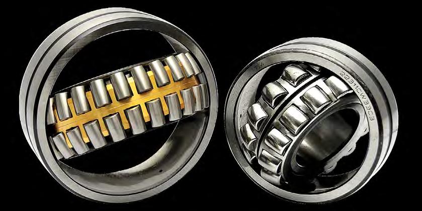 07 Spherical Roller Bearing Spherical Roller Bearings feature a large load rating capacity and self aligning capability.