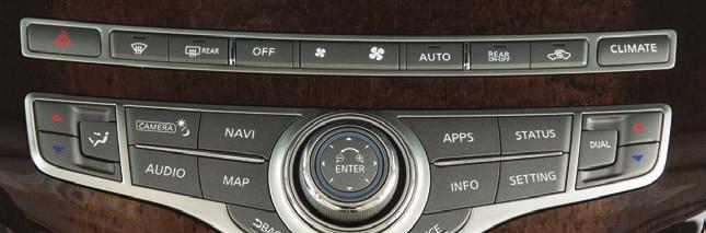 Heater and Air Conditioner (automatic) 8 9 7 0 5 6 3 4 Press the AUTO button to turn the system on and automatically control the inside temperature.