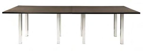 42"H COMMUNAL TABLE (MAPLE) laminate/metal 82067 72"L 26"D 30"H