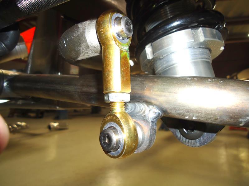 *NOTE* Rack & Pinion output shaft: Manual rack = 9/16-26 spline Power rack = ¾ -36 Spline The sway bar routes from behind the cross member above the control arms and hooks up to the front of the