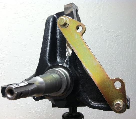 Figure 4: Caliper bracket installed onto spindle 10.