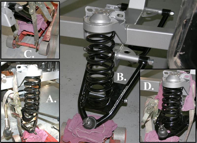 Coil Spring Installation Helpful Hints For Installing Springs We suggest that you wait until final vehicle assembly (vehicle at full weight) to install the coil springs because it will put undue
