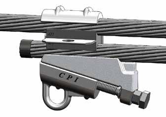 Better Products by Design 336.4 THRU 636 SERIES TAP 336.4 thru 636 Series Tap CPI Aluminum Tap Connectors consist of a spring-like C -Body & wedge combined with a shear-head bolt.