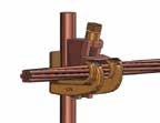 4/0 SERIES GROUND GRID CONNECTOR SHEAR-BOLT (SILICONE BRONZE) WEDGE & INTERFACE (834 COPPER) BODY (954 ALU. BRONZE) 3.