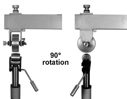 6.1.2 Lower wheel 1. Release cam lever (D, Figure 6-1) and remove lower wheel (E). If needed, use adjusting wheel (see F, Figure 8-1) to lower post further for additional clearance. 2.