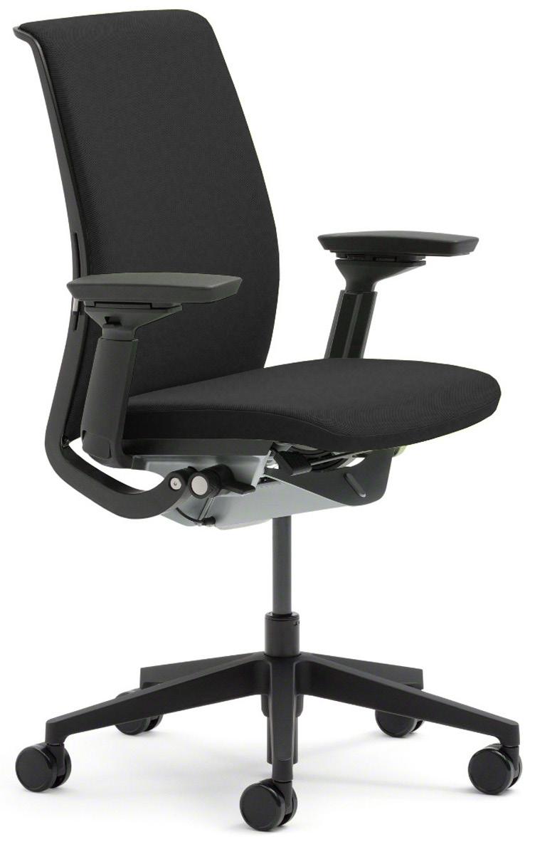 Steelcase Think The Steelcase Think chair is a streamlined, intelligently-designed chair offering dual-energy lumbar support and an intuitive back that molds itself to your body for a custom fit.
