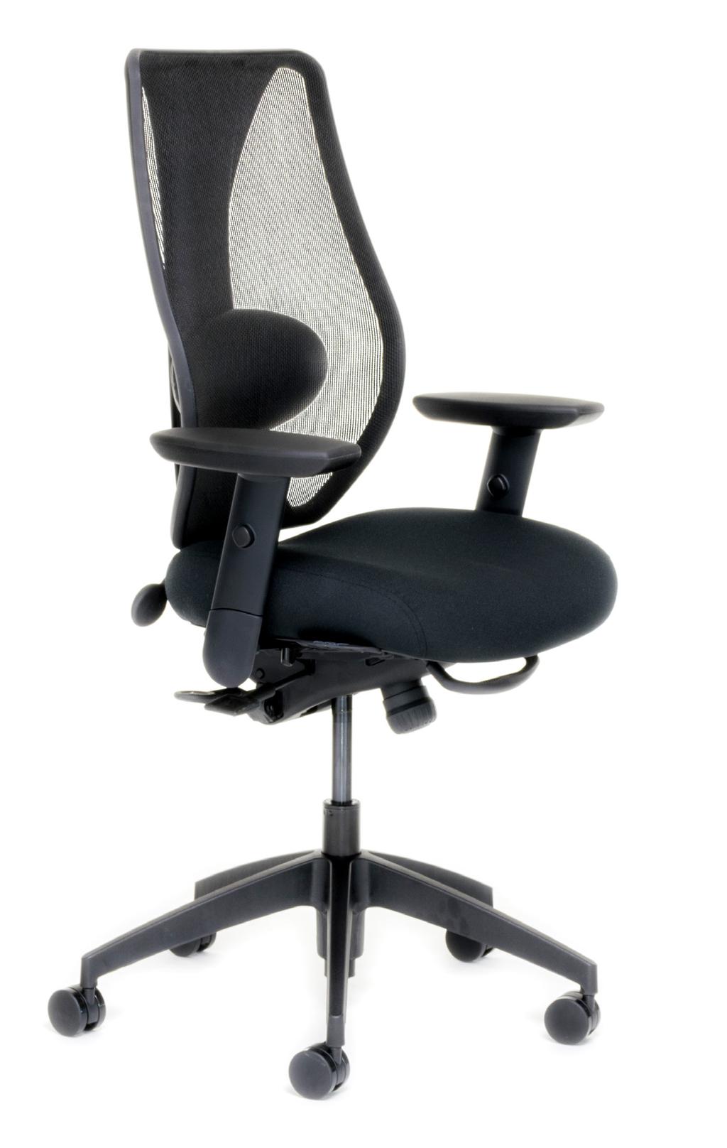 ergocentric tcentric Hybrid The tcentric features a dual curve backrest that provides excellent lateral and lumbar support.
