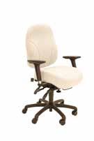 17 Large back chair Sprung steel inserted flexi pu arms 2 way adjustable Lumber Backrest tilt and height (ratchet) adjustable: 70mm