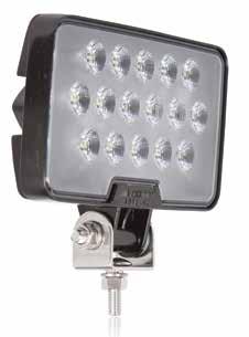 NEW WHITE WORK LIGHT PRODUCTS 2,100 LUMEN 16 LED WORK LIGHTS The new series of 16 LEDs Ultra-Bright 2,100 Lumen work lights provide a wide flood beam pattern perfect for work and utility applications.