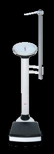 When fitted with the measuring rod 224, the dial scale becomes an all-in-one mechanical weighing and measuring station.