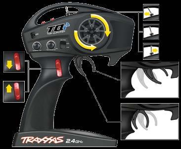 V E V E TRAXXAS TQi RADIO SYSM Remember, always turn the TQi transmitter on first and off last to avoid damage to your model. Stop immediately at the first sign of weak batteries.