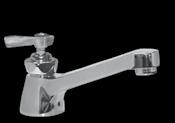 KN87-9105-HE1 Hot KN87-9105-HE2 Hot Single Post Basin Tap, 4 (102mm) Wrist Blade Handle Single Post Basin Tap and Metering Handle KN87-9005-CE4 Cold