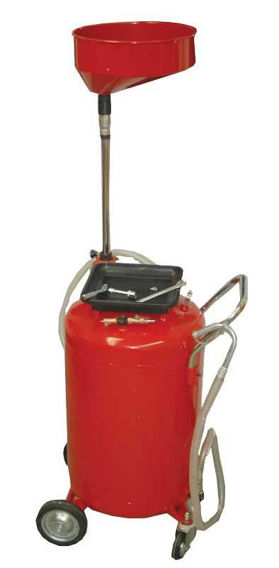 ATD-5203 30 GALLON PRESSURIZED OIL DRAIN TANK ASSEMBLY & OPERATING INSTRUCTIONS TECHNICAL SPECIFICATIONS Model: ATD-5203 Capacity: 30 Gallon Drain Funnel: