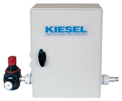 to the last point of product outlet, DN 25 to DN 125 NEW PLC for KIESEL pig cleaning