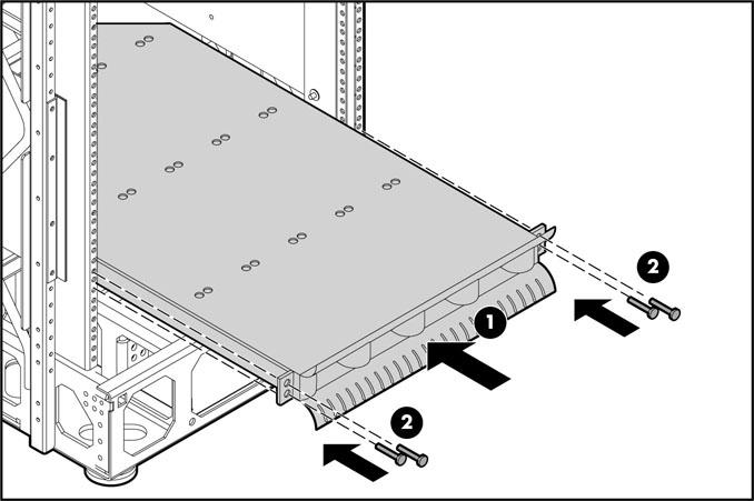 Shipping carton contents HP BladeSystem Cable Management Tray Mounting rails with attached locking brackets M5 screws (4) Documentation Required tools The following tools are required for